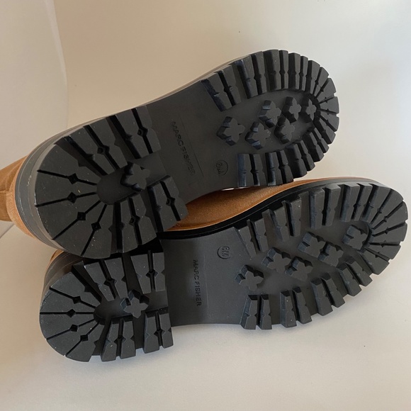 Marc Fisher Suede Lug Sole Sherpa Hiker Boots - size 6M (NWT) - Picture 9 of 9